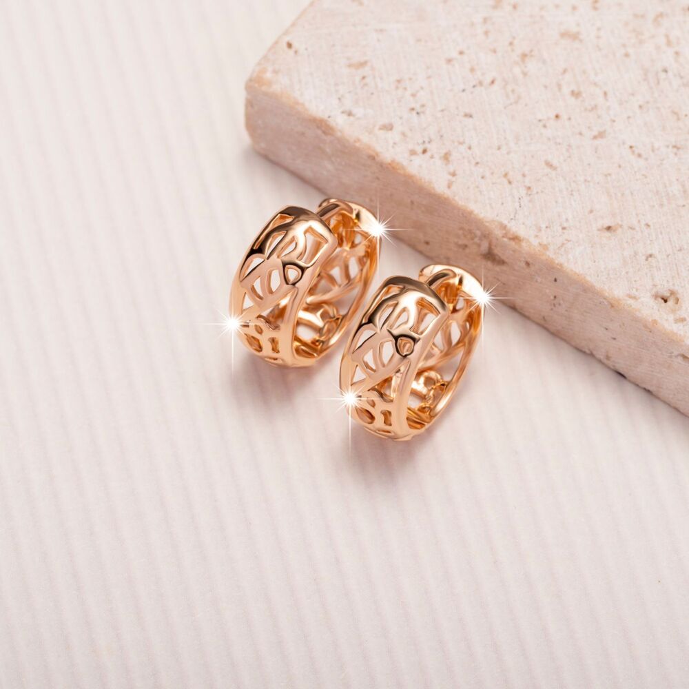 Smooth double-pointed earrings for women